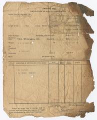Abraham Robinson freight bill, 1915 September 27