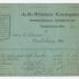 J. D. Sisler grocer receipt, 1915 April 8