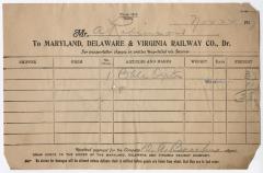 Abraham Robinson shipping bill, 1917 November 22