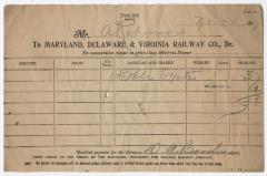Abraham Robinson shipping bill, 1917 November 24