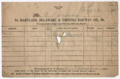 Abraham Robinson shipping bill, 1918 August 22