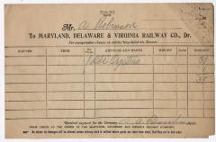 Abraham Robinson shipping bill, 1917 December 4