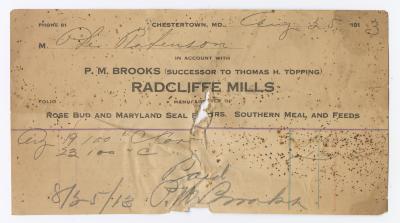 Radcliffe Mills bill, 1913 August 25