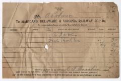Abraham Robinson shipping bill, 1918 June 22