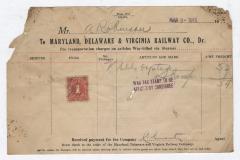 Abraham Robinson shipping bill, 1915 March 9