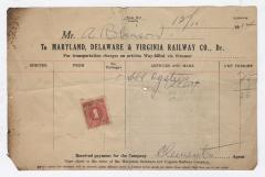 Abraham Robinson shipping bill, 1914 December 10