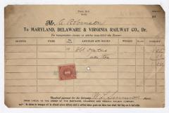 Abraham Robinson shipping bill, 1916 April 8