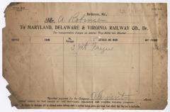 Abraham Robinson shipping bill, 1913 June 18
