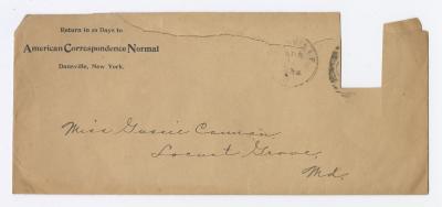 Envelope to Gussie Cannon, 1894 April