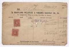 Abraham Robinson shipping bill, 1915 March 27