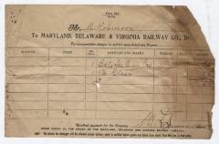 Abraham Robinson shipping bill, circa 1910