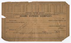 Adams Express receipt, 1915
