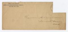 Envelope to Gussie D. Cannon, 1894