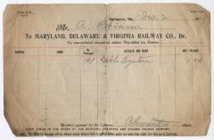 Abraham Robinson shipping bill, 1913 December 2