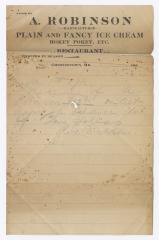 Abraham Robinson letterhead, 1912