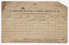 Abraham Robinson shipping bill, 1916 October 21