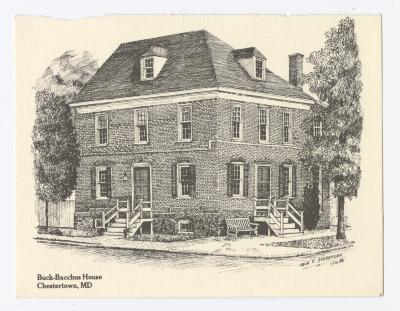 Buck Bacchus House print, 1888 November 20