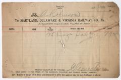 Abraham Robinson shipping bill, 1915 June 15
