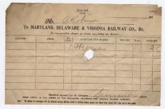 Abraham Robinson shipping bill, 1916 October 14