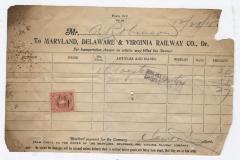 Abraham Robinson shipping bill, 1915 December 28