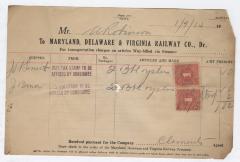 Abraham Robinson shipping bill, 1915 January 9