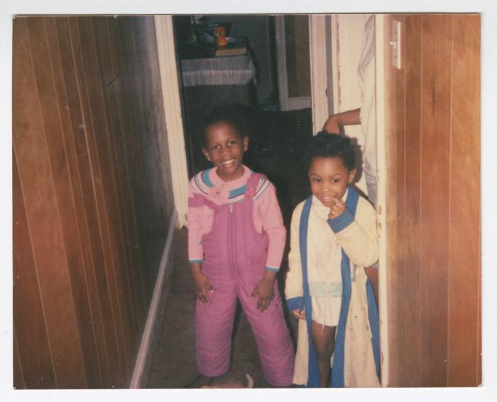 Two young children ready for the cold