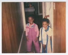 Two young children ready for the cold