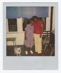 Two women embracing