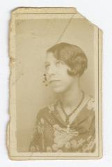 Young woman (Margaret) looking in the distance