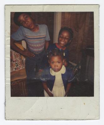 Three children in a row