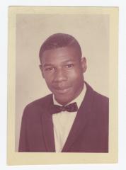 Photograph of young man in a tuxedo