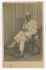 Man in a white military uniform