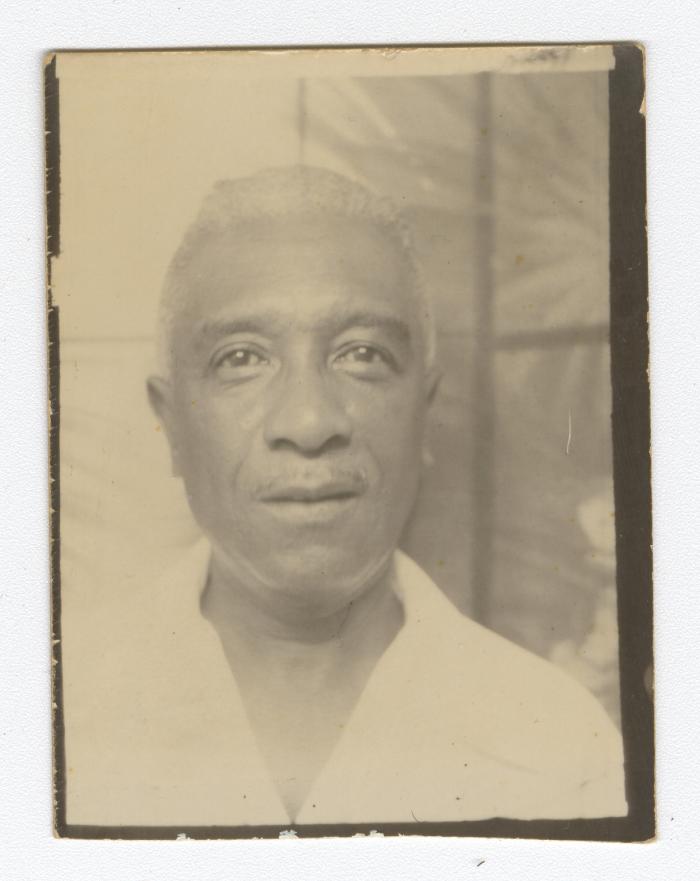 A man in a white shirt