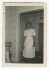 Georgie Shorter standing in a doorway