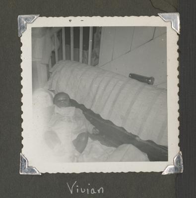 Baby Vivian laying down