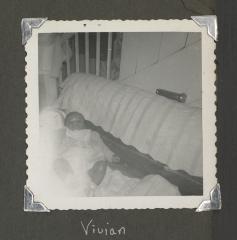 Baby Vivian laying down