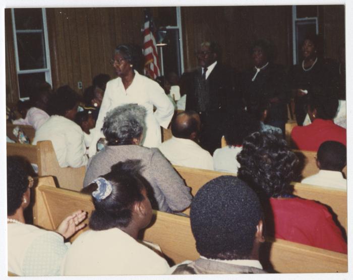 People in church