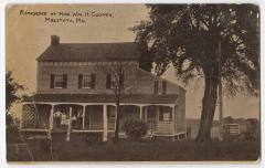 Painting of the residence of the Honorable William H. Cooper in Melitota, MD.