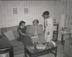 Teacher with two students