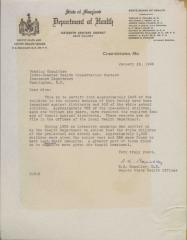 Diphtheria prevention letter