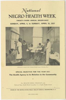 "National Negro Health Week" brochure