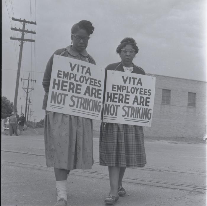 Vita Foods picket line