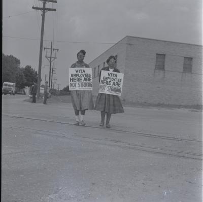 Vita Foods picket line
