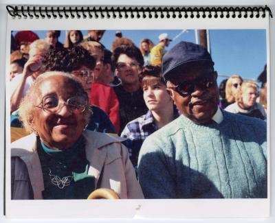 Sam and Eleanor Ringgold at grandson's football game