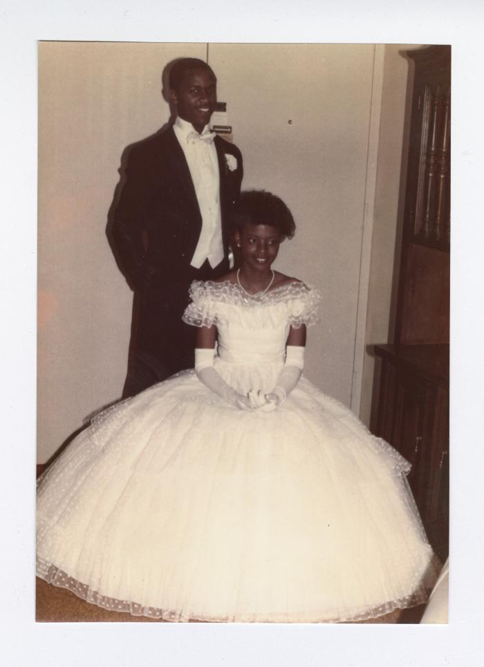Monique Saunders and escort Terry Stewart