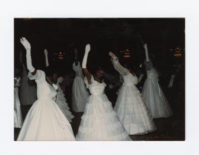 Angela Jones Sampson and others dancing