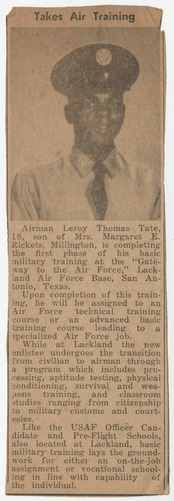 "Takes Air Training"