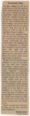 "Community Help" letter from Denise Jones of Quaker Neck