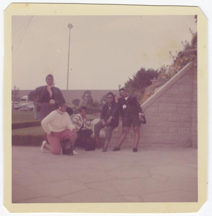 Five women posing