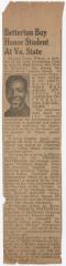 Kendall Frank Wilson - "Betterton Boy Honor Student At Va. State"
